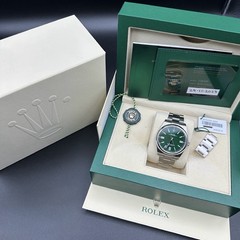 Rolex Oyster Perpetual 41mm 124300 Green Dial With Box And Papers – OP41