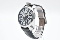 *NEAR MINT w/ Box* GaGa MILANO Manuale 40mm Ref.5020 Black Dial Quartz Watch