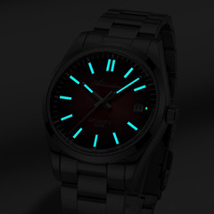 Men’s Automatic NH35A Watch – 39MM Sapphire Crystal Sand Dial, Yellow & Blue