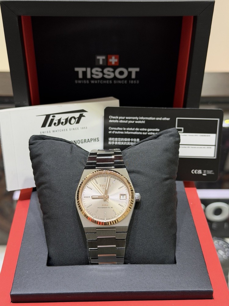 Tissot PRX Powermatic Steel Ladies Steel And Rose 35 MM Watch T931.207.41.336.00
