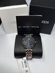 New Citizen Corso Eco-Drive Chronograph Blue Dial Sapphire 42mm Watch AT2141-52L