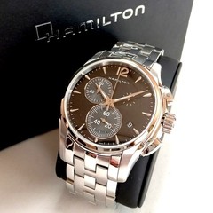 [B1Y] HAMILTON Men’s Watch Jazzmaster Chronograph Quartz 42mm Black [k7n]