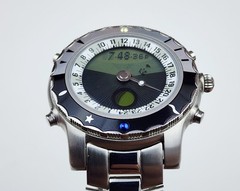 Men MOONPHASE ANALOG-DIGITAL Watch YES “Solstice”. Sunset/Sunrise. Alarm. In BOX