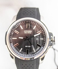 Citizen AW1150-07E Men’s Eco-Drive AR 2.0 SS/Black Rubber Strap
