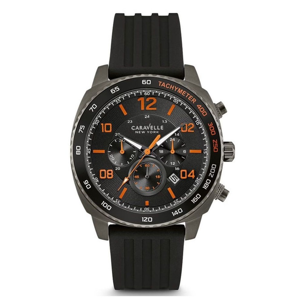 Bulova Caravelle Men’s Black Dial Quartz Watch 45B141