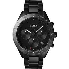 Hugo Boss 1513581 Talent Mens Watch Black Steel Chronograph Date Tachymeter 42mm