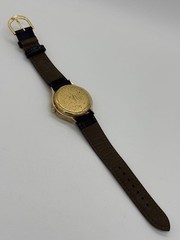 Seiko Tiger Eye Quartz 0842-7000 Men’s Watch Black Japan Vintage 08123