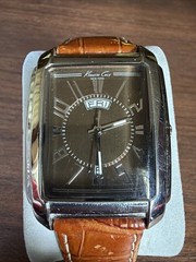 Kenneth Cole Men’s KC1327 Men’s Croc Leather Strap Watch #128