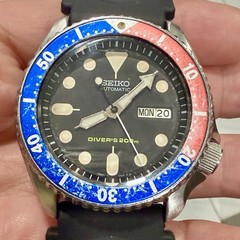 VTG Seiko Pepsi Bezel SKX009 Men’s 42mm Diver Watch Automatic All Original Head!