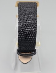 BREDA Virgil Gold Tone Tank Watch Black Leather Strap Unworn Minimalist Design