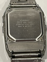 CASIO DBC-1500 Data Bank 150 Digital Calculator Watch Silver – WORKING