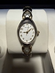 🔥🔥NEW- Women’s Bulova Watch Two Tone Classic Heart Shaped Links 98V02 New B+