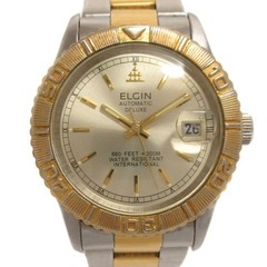 Elgin Automatic Watch 43mm Stainless Steel Silver & Gold Bicolor IVY