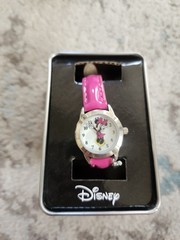 Disney Minnie Mouse Pink Watch In Tin Never Used Quartz Learn Time