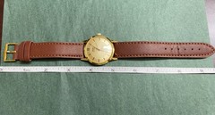 HMT Sona Watch India Handwinding Gold Plated Mens Vintage 17 Jewels