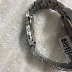 MPW0089 Montres Prestige x Invicta Mens 42mm Watch Silver Black Dial Blue Bezel.