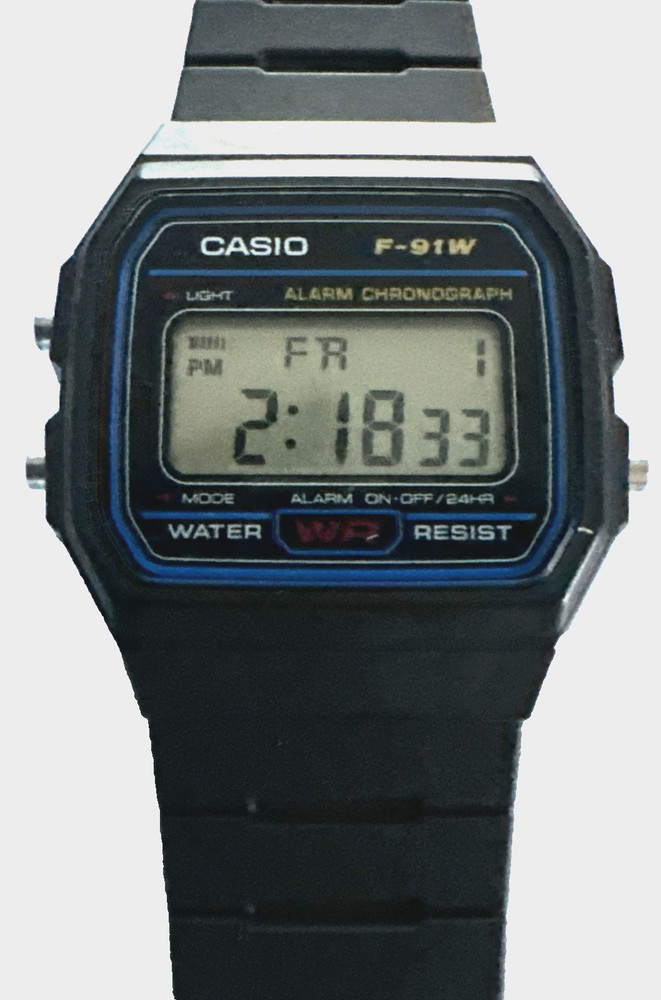 Casio Classic Digital Watch F-91W Black LED Light, Auto Calendar, Stop Watch