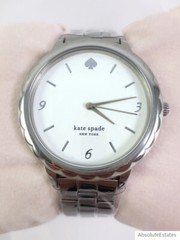 NEW Kate Spade New York Morningside Scallop Silver Stainless Watch KSW1493 NIB