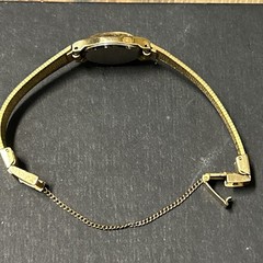 Vintage Citizen Watch Women 10mm Gold Tone Fold Over Clasp
