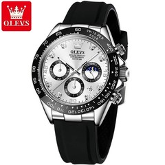 Waterproof Watch Men’s OLEVS Quartz Luxury Luminous Business Date Men Strap