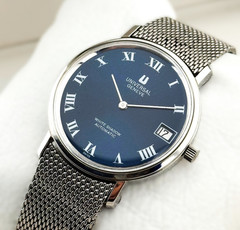 Universal Genève White Shadow – Genta Design – Cal. 2-67 Micro-Rotor – Blue Dial