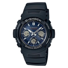 Casio G-Shock AWG-M100SB-2A Solar Radio Men’s Watch Black Blue New