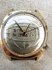 Vintage Accutron Bulova watch N6 1976 cal 218 tuning fork Ditch Witch As Is