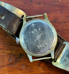 Revue WWII British Military ATP Mens Field Watch, Nice Patina Dial, For Repair
