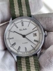 Slava Cal 2414 Soviet USSR 1970s Mechanical Watch 21 Jewels 2MWF