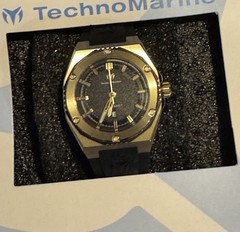 New TechnoMarine Coral Legacy 36mm Black & Gold Women’s Watch TM-416056