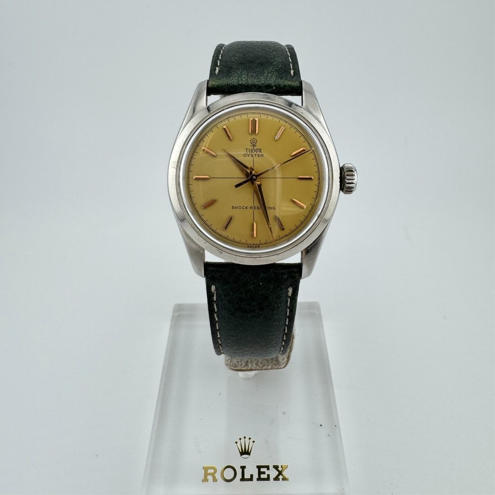 TUDOR Oyster REF. 7904 34mm Mechanical Dress Watch Crosshair Dial NO TARIFFS