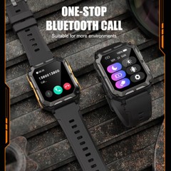 Military Smart Watches Men For Android/iPhone Tactical 5ATM Waterproof Watch US