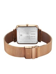 Titan Edge Quad Ultra Thin 4.15mm Rose Gold Square Mens Watch Sapphire Glass