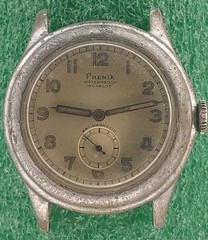 Lot W1145 Mens Phenix 15J Military Manual Wind Up Movement Vintage Watch Parts