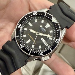 SEIKO 7S26-0020 SKX399 DayDate Stainless Steel Automatic Men’s Diver Watch RUNS!