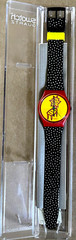 VTG Swatch “DotChair” Vintage 1992 GR115 New IN THE BOX YELLOW BLACK RED 99% NEW