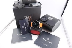 TAG Heuer Connected Men’s Black Watch – SBG8A Orange Band Full Set. Working