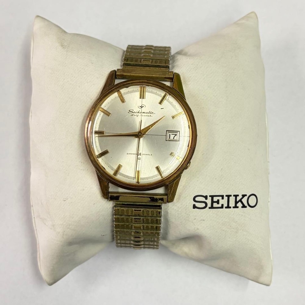Seiko Seikomatic Selfdater Automatic Wristwatch 36mm Vintage