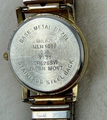 Wristwatch Milan Personalized JASON MLN 1019 038 Y121 SR626SW JAPAN New Battery