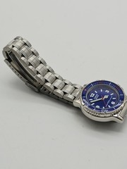 Lorus Sports V821-1070 Diver Style Blue Dial Quartz Watch 100m Wr New Battery