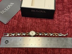 🔥🔥NEW- Women’s Bulova Watch Two Tone Classic Heart Shaped Links 98V02 New B+