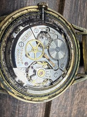 Vintage 1960’s Bulova Watch M0 Gold Tone July 1969 Calendar Band Repair Parts
