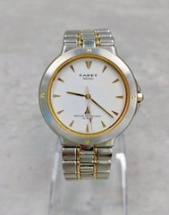 Seiko Cadet Women’s Two-Tone SS Bracelet White Dial Quartz 33mm 100m