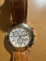 LP Lucien Piccard 27071BR Gold plated Chronograph