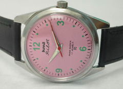 Vintage HMT Pilot Pink 17 Jewels Mechanical Hand Winding Men’s Wrist Watch