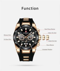REWARD Men Sport Watches Chronograph Wristwatch Male Multifunction Quartz Watch