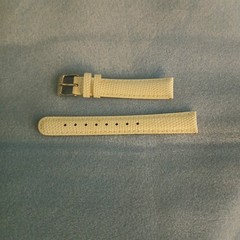 Invicta Womens Lupah White Watchband Lizard Texture