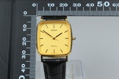 [Near Mint] SEIKO Dolce 5E31-5A80 Gold SGP30 Square Quartz Men’s Watch JAPAN