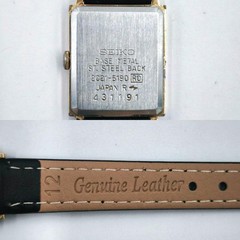 SEIKO 2C21-5190 Quartz Ladies Vintage Wristwatch Gold wrist 15.0cm/5.9in