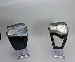 Lot of two Oulm Unique Quartz Analog Dark Blue Dial Men Watch.
